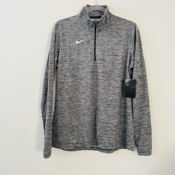 Nike Sweaters - Nike Heathered Gray Quarter-Zip Pullover